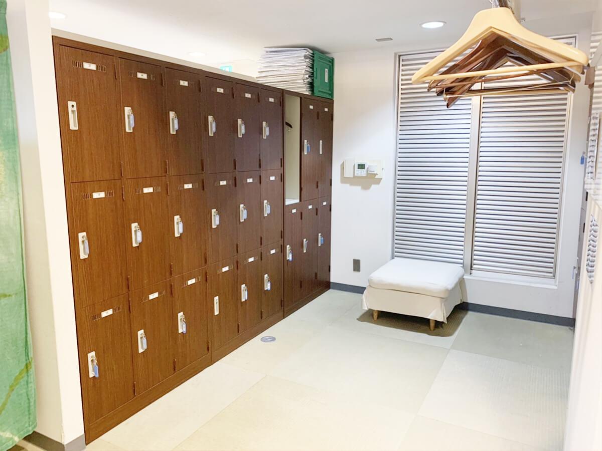 zen place pilatesのロッカールーム